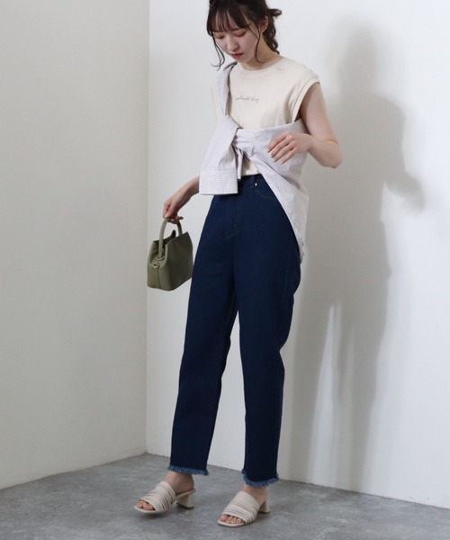 archives（アルシーヴ）の「ベーシックストレートパンツ（デニムパンツ・レディース・ブラック/ネイビー/アイボリー・SMALL/MEDIUM/X-SMALL）」の17枚目の写真