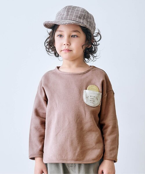 apres les cours（アプレレクール）の「アソート柄Tシャツ（Tシャツ/カットソー・キッズ・イエロー/アイボリー/チャコール/サックスブルー/ブラウン・110/130/90/100/120/140/80）」の5枚目の写真