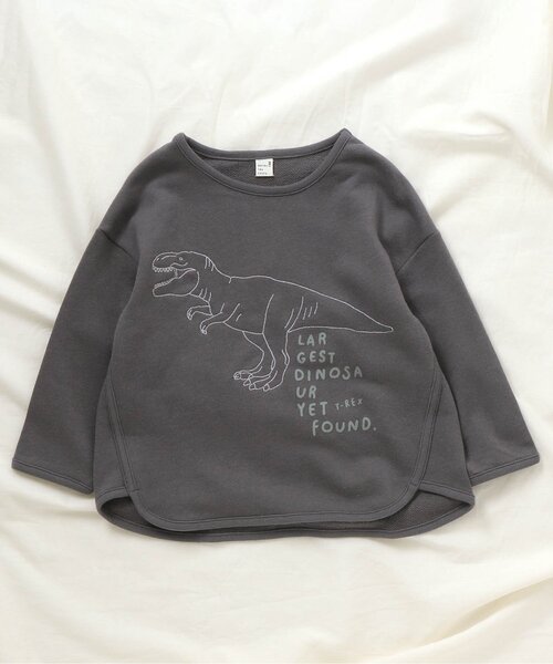 apres les cours（アプレレクール）の「アソート柄Tシャツ（Tシャツ/カットソー・キッズ・イエロー/アイボリー/チャコール/サックスブルー/ブラウン・110/130/90/100/120/140/80）」の4枚目の写真