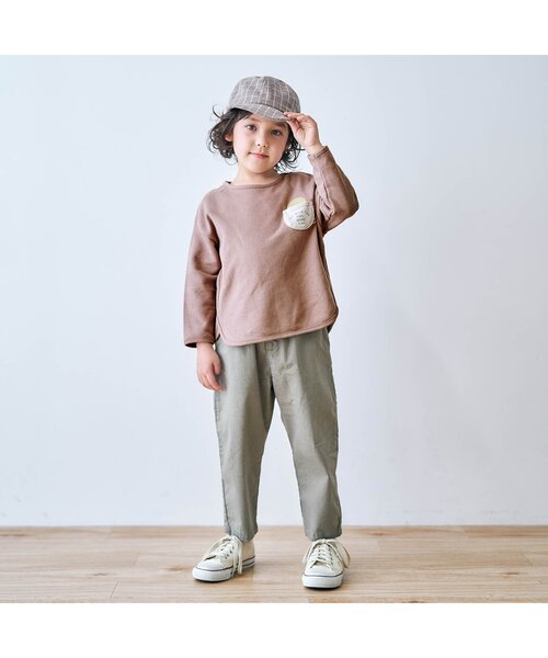 apres les cours（アプレレクール）の「アソート柄Tシャツ（Tシャツ/カットソー・キッズ・イエロー/アイボリー/チャコール/サックスブルー/ブラウン・110/130/90/100/120/140/80）」の7枚目の写真