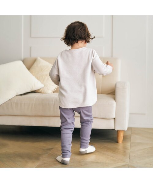 apres les cours（アプレレクール）の「アソート柄Tシャツ（Tシャツ/カットソー・キッズ・イエロー/アイボリー/チャコール/サックスブルー/ブラウン・110/130/90/100/120/140/80）」の10枚目の写真