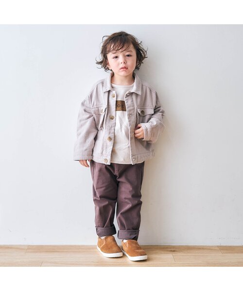 apres les cours（アプレレクール）の「アソート柄Tシャツ（Tシャツ/カットソー・キッズ・イエロー/アイボリー/チャコール/サックスブルー/ブラウン・110/130/90/100/120/140/80）」の12枚目の写真