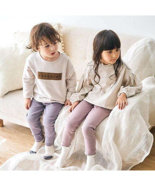 apres les cours（アプレレクール）の「アソート柄Tシャツ（Tシャツ/カットソー・キッズ・イエロー/アイボリー/チャコール/サックスブルー/ブラウン・110/130/90/100/120/140/80）」の13枚目の写真