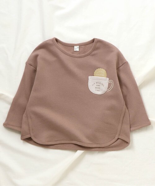 apres les cours（アプレレクール）の「アソート柄Tシャツ（Tシャツ/カットソー・キッズ・イエロー/アイボリー/チャコール/サックスブルー/ブラウン・110/130/90/100/120/140/80）」の14枚目の写真