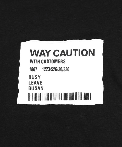 Figments（フィグメンツ）の「CAUTIONパッチＴ（Tシャツ/カットソー・レディース・オレンジ/ブラック・FREE）」の14枚目の写真