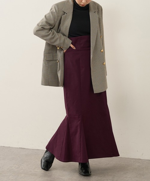 natural couture（ナチュラルクチュール）の「【WEB限定】今年のマストトレンド！ハイウエストマーメイドスカートSサイズ（スカート・レディース・ブラウン/グリーン/パープル/その他1/その他2/スミクロ/ベージュ・SMALL）」の16枚目の写真