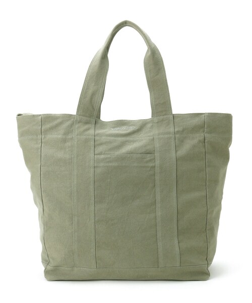 BASECONTROL（ベースコントロール）の「◆洗える コットンキャンバス / ナイロン ビッグトートバッグ（トートバッグ・メンズ・ブラック/ベージュ/カーキ/ダークグレー・99）」の4枚目の写真