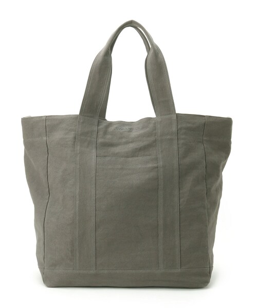BASECONTROL（ベースコントロール）の「◆洗える コットンキャンバス / ナイロン ビッグトートバッグ（トートバッグ・メンズ・ブラック/ベージュ/カーキ/ダークグレー・99）」の5枚目の写真