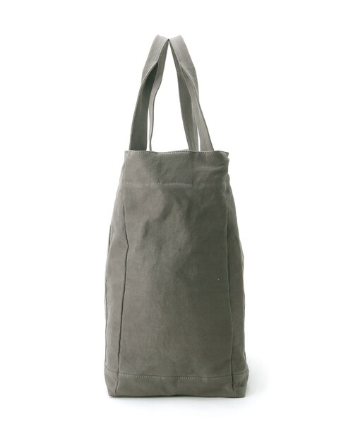 BASECONTROL（ベースコントロール）の「◆洗える コットンキャンバス / ナイロン ビッグトートバッグ（トートバッグ・メンズ・ブラック/ベージュ/カーキ/ダークグレー・99）」の6枚目の写真