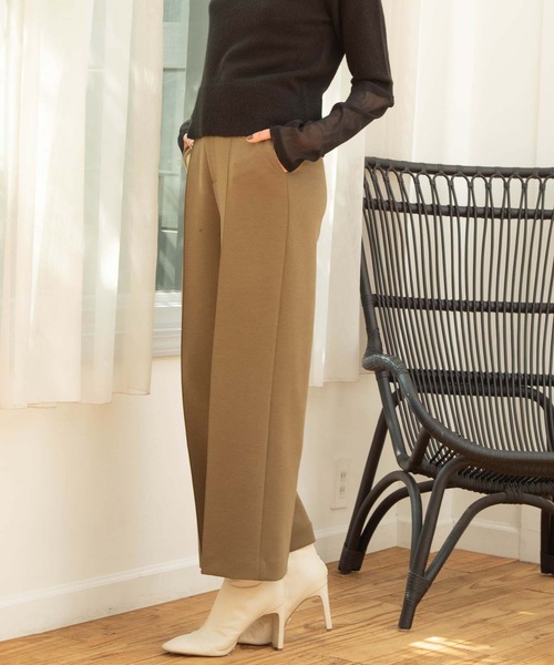 ANT(アント)の「ポンチワイドパンツ【ANT】(その他パンツ・レディース・ブラック/ネイビー/カーキ・FREE)」の9枚目の写真