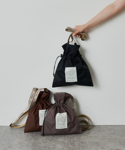 THEATRE PRODUCTS（シアタープロダクツ）の「【THEATRE PRODUCTS】≪Dailyrusset別注≫巾着ショルダーバッグ（ショルダーバッグ・レディース・ブラック/ブラウン/グレー・FREE）」の20枚目の写真