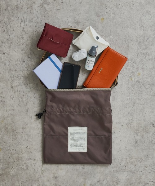 THEATRE PRODUCTS（シアタープロダクツ）の「【THEATRE PRODUCTS】≪Dailyrusset別注≫巾着ショルダーバッグ（ショルダーバッグ・レディース・ブラック/ブラウン/グレー・FREE）」の19枚目の写真