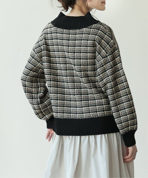 frames RAY CASSIN(フレームスレイカズン)の「【WEB限定】配色ジャガードニットプル(ニット/セーター・レディース・モカ/ブラック/グレー/オレンジ・FREE)」の12枚目の写真