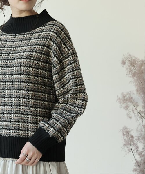 frames RAY CASSIN(フレームスレイカズン)の「【WEB限定】配色ジャガードニットプル(ニット/セーター・レディース・モカ/ブラック/グレー/オレンジ・FREE)」の14枚目の写真