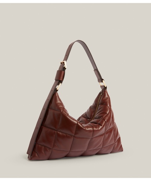 ALLSAINTS（オールセインツ）の「EDBURY LEATHER QUILTED SHOULDER BAG | EDBURY レザー キルト ショルダー バッグ（ショルダーバッグ・レディース・ブラウン系・ONE SIZE）」の9枚目の写真