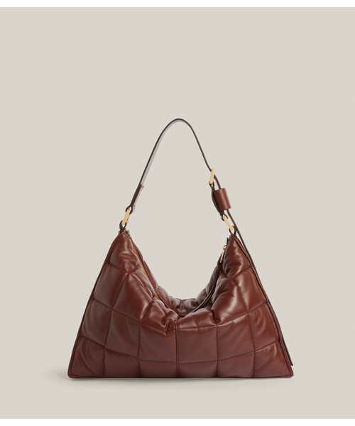 ALLSAINTS（オールセインツ）の「EDBURY LEATHER QUILTED SHOULDER BAG | EDBURY レザー キルト ショルダー バッグ（ショルダーバッグ・レディース・ブラウン系・ONE SIZE）」の12枚目の写真