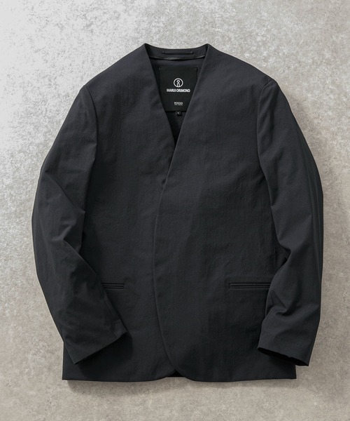 URBAN RESEARCH ROSSO MEN（アーバンリサーチロッソメン）の「丸井織物ノーカラージャケット『セットアップ対応』（ノーカラージャケット・メンズ・ブラウン/カーキ/ネイビー・MEDIUM/LARGE/X-LARGE）」の3枚目の写真