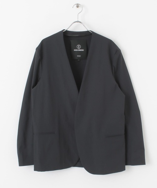 URBAN RESEARCH ROSSO MEN（アーバンリサーチロッソメン）の「丸井織物ノーカラージャケット『セットアップ対応』（ノーカラージャケット・メンズ・ブラウン/カーキ/ネイビー・MEDIUM/LARGE/X-LARGE）」の22枚目の写真