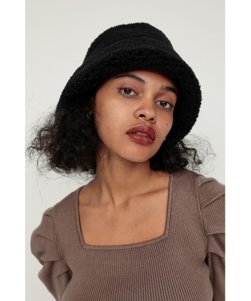 SLY（スライ）の「FLUFFY HAT/ハット（ハット・レディース・アイボリー/ブラック・FREE）」の9枚目の写真