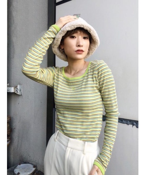 SLY（スライ）の「FLUFFY HAT/ハット（ハット・レディース・アイボリー/ブラック・FREE）」の15枚目の写真