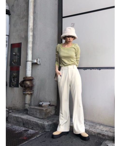 SLY（スライ）の「FLUFFY HAT/ハット（ハット・レディース・アイボリー/ブラック・FREE）」の16枚目の写真