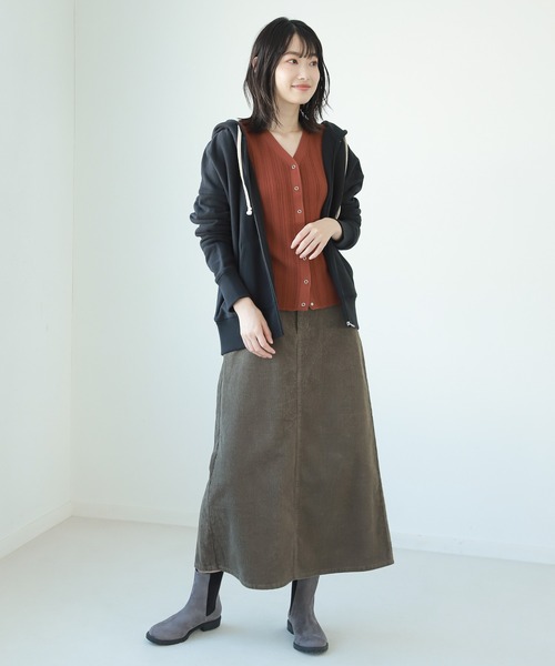 LAKOLE（ラコレ）の「ソフトテリージップフーディ / 227763（パーカー・レディース・オフホワイト/ブラック/チョコ/グレイッシュベージュ・SMALL/MEDIUM）」の5枚目の写真