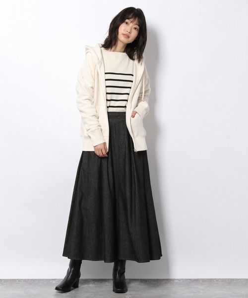 LAKOLE（ラコレ）の「ソフトテリージップフーディ / 227763（パーカー・レディース・オフホワイト/ブラック/チョコ/グレイッシュベージュ・SMALL/MEDIUM）」の13枚目の写真