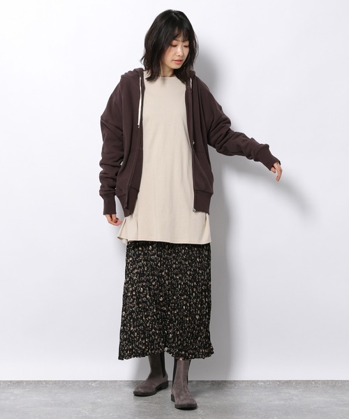 LAKOLE（ラコレ）の「ソフトテリージップフーディ / 227763（パーカー・レディース・オフホワイト/ブラック/チョコ/グレイッシュベージュ・SMALL/MEDIUM）」の10枚目の写真