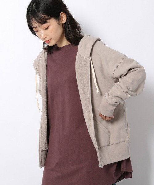 LAKOLE（ラコレ）の「ソフトテリージップフーディ / 227763（パーカー・レディース・オフホワイト/ブラック/チョコ/グレイッシュベージュ・SMALL/MEDIUM）」の17枚目の写真