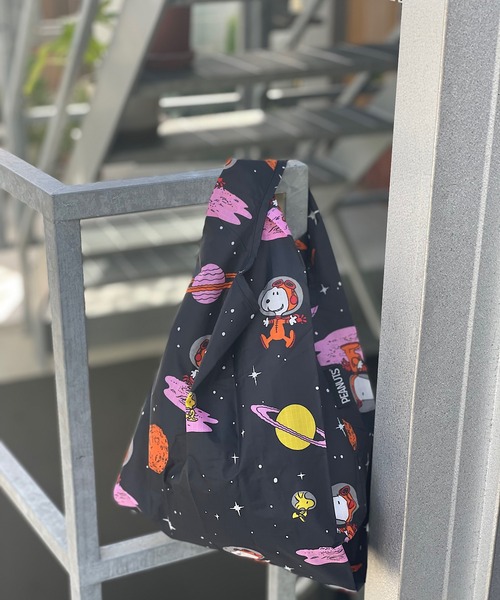 BAGGU(バグー)の「BAGGU/バグゥ PEANUTS BABY(エコバッグ/サブバッグ・レディース・ブラック/ピンク/イエロー/ブルー・FREE)」の2枚目の写真