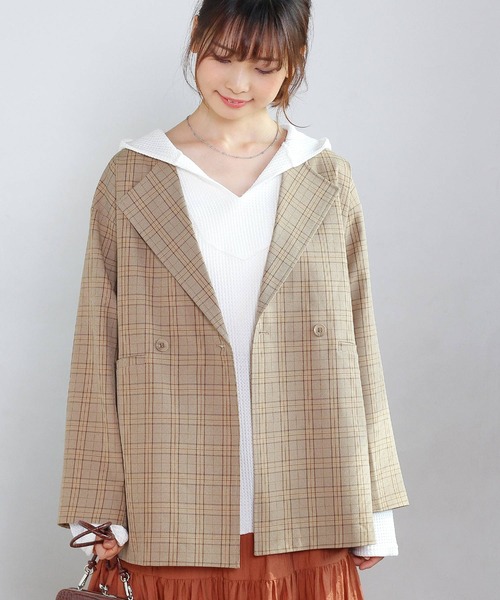 Crisp（クリスプ）の「ビッグワッフルフーディー（パーカー・レディース・ホワイト/ベージュ・FREE）」の13枚目の写真