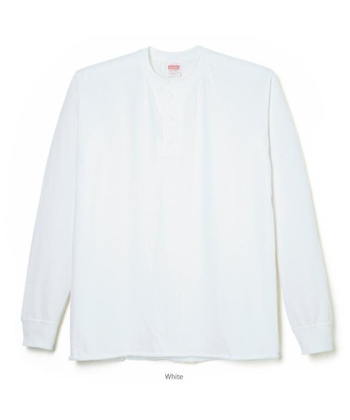 Healthknit(ヘルスニット)の「【Healthknit】ヘンリーネックコットン長袖Tシャツ ロンT 定番商品 906L(Tシャツ/カットソー・メンズ・ヘザーグレー/チャコール/ナチュラル/ブラック/ホワイト・L/XL/M)」の20枚目の写真