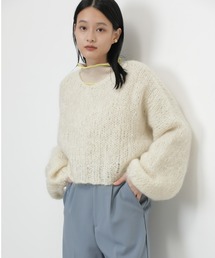 (mici)モヘヤ混ニット