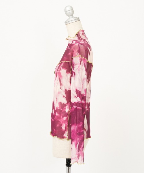 AS KNOW AS PINKY(アズノゥアズピンキー)の「染めてメロウメッシュプルオーバー(Tシャツ/カットソー・レディース・グレー系/ブラウン系/グリーン系/ピンク系・FREE)」の18枚目の写真