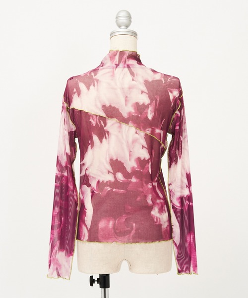 AS KNOW AS PINKY(アズノゥアズピンキー)の「染めてメロウメッシュプルオーバー(Tシャツ/カットソー・レディース・グレー系/ブラウン系/グリーン系/ピンク系・FREE)」の19枚目の写真