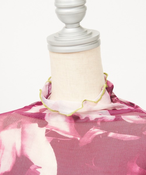 AS KNOW AS PINKY(アズノゥアズピンキー)の「染めてメロウメッシュプルオーバー(Tシャツ/カットソー・レディース・グレー系/ブラウン系/グリーン系/ピンク系・FREE)」の21枚目の写真