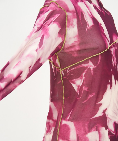 AS KNOW AS PINKY(アズノゥアズピンキー)の「染めてメロウメッシュプルオーバー(Tシャツ/カットソー・レディース・グレー系/ブラウン系/グリーン系/ピンク系・FREE)」の22枚目の写真