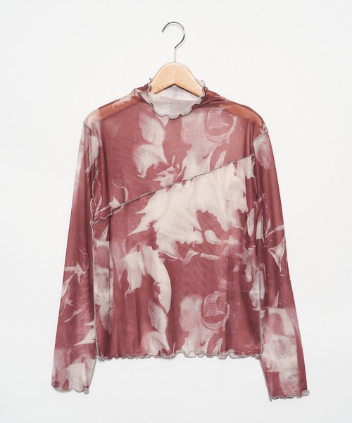 AS KNOW AS PINKY(アズノゥアズピンキー)の「染めてメロウメッシュプルオーバー(Tシャツ/カットソー・レディース・グレー系/ブラウン系/グリーン系/ピンク系・FREE)」の16枚目の写真