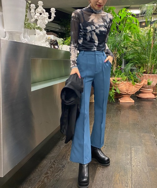 AS KNOW AS PINKY(アズノゥアズピンキー)の「染めてメロウメッシュプルオーバー(Tシャツ/カットソー・レディース・グレー系/ブラウン系/グリーン系/ピンク系・FREE)」の8枚目の写真