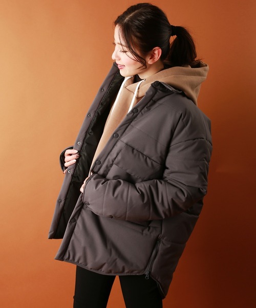 WESTSEA(ウエストシー)の「ポリストレッチ ビッグポケット 中綿パファージャケット(ブルゾン・メンズ・ブラック/オリーブ/チャコール・M/L/XL)」の3枚目の写真