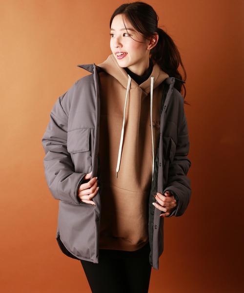 WESTSEA(ウエストシー)の「ポリストレッチ ビッグポケット 中綿パファージャケット(ブルゾン・メンズ・ブラック/オリーブ/チャコール・M/L/XL)」の4枚目の写真