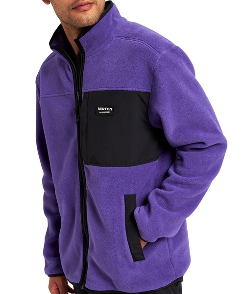 BURTON(バートン)の「HEARTH ポーラテック フリース フルジップ ジャケット(ブルゾン・メンズ・バイオレット・S/M/L)」の4枚目の写真