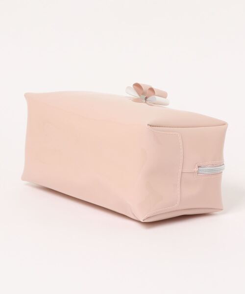 Ted Baker リボン メイクアップポーチ Ｌ TED BAKER】リボンがカワイイ！Glossyメイクアップ ポーチ (TED