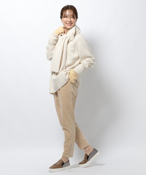 BARNYARDSTORM(バンヤードストーム)の「BARNYARDSTORM / ワイドリブアームウォーマー(手袋・レディース・ブラック/モカ/オートミール/ブルー/イエロー/ピンクベージュ・FREE)」の17枚目の写真