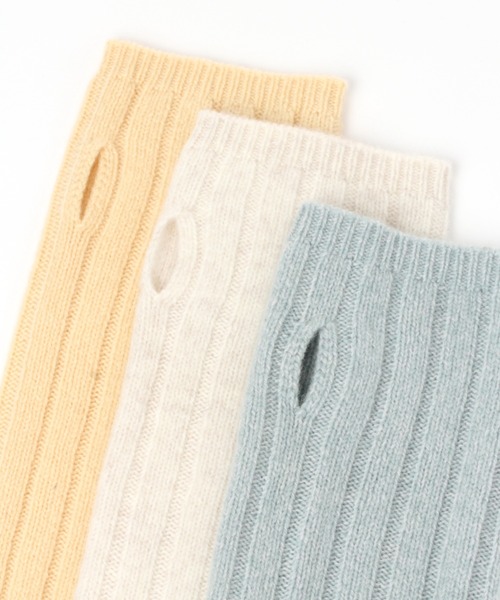 BARNYARDSTORM(バンヤードストーム)の「BARNYARDSTORM / ワイドリブアームウォーマー(手袋・レディース・ブラック/モカ/オートミール/ブルー/イエロー/ピンクベージュ・FREE)」の12枚目の写真