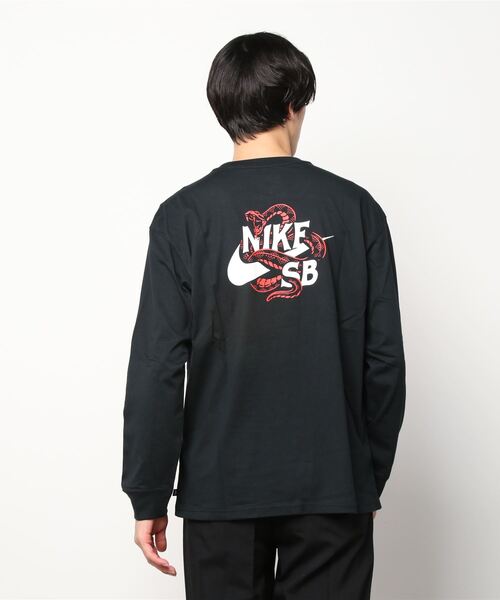 NIKE（ナイキ）の「ナイキ NIKE ナイキSB SNAKED L/S Tシャツ（Tシャツ/カットソー・メンズ・ホワイト/ブラック・S/M/3L/LL/L）」の11枚目の写真