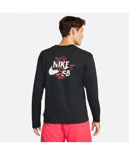 NIKE（ナイキ）の「ナイキ NIKE ナイキSB SNAKED L/S Tシャツ（Tシャツ/カットソー・メンズ・ホワイト/ブラック・S/M/3L/LL/L）」の9枚目の写真