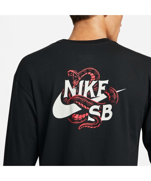 NIKE（ナイキ）の「ナイキ NIKE ナイキSB SNAKED L/S Tシャツ（Tシャツ/カットソー・メンズ・ホワイト/ブラック・S/M/3L/LL/L）」の8枚目の写真
