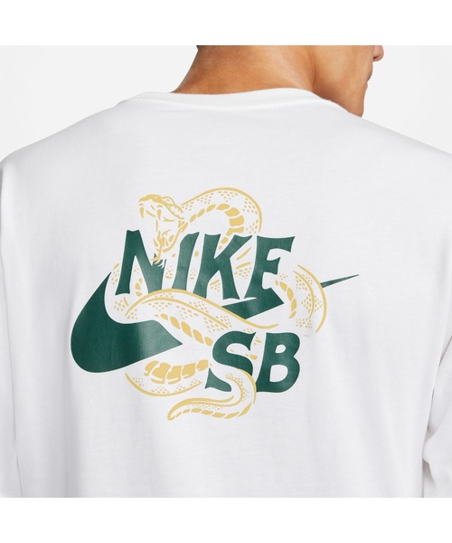 NIKE（ナイキ）の「ナイキ NIKE ナイキSB SNAKED L/S Tシャツ（Tシャツ/カットソー・メンズ・ホワイト/ブラック・S/M/3L/LL/L）」の4枚目の写真