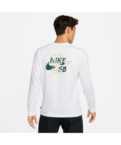 NIKE（ナイキ）の「ナイキ NIKE ナイキSB SNAKED L/S Tシャツ（Tシャツ/カットソー・メンズ・ホワイト/ブラック・S/M/3L/LL/L）」の3枚目の写真
